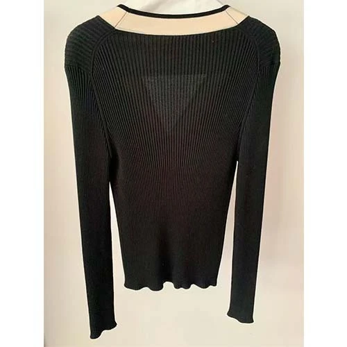 Thick Wool Vneck Sweater high quality